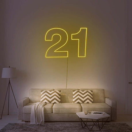 21 Neon Sign | NEON SIGNO® Custom Neon Signs