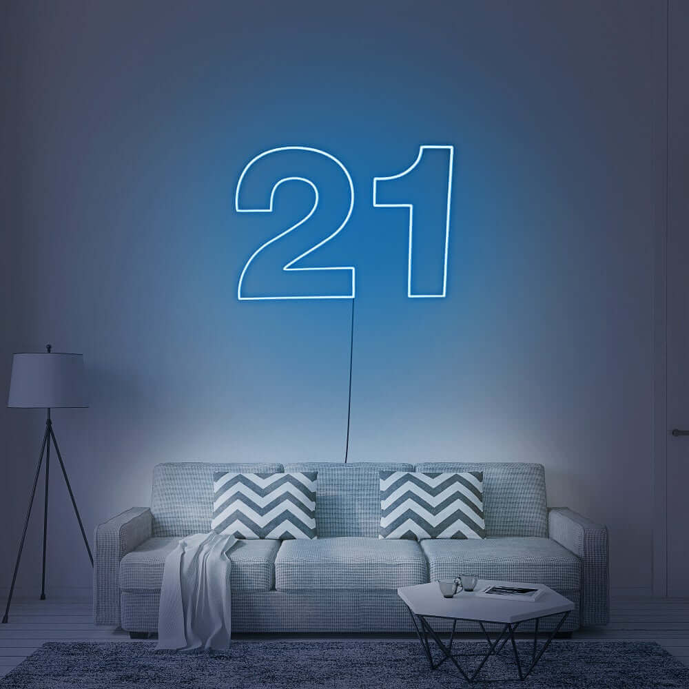 21 Neon Sign | NEON SIGNO® Custom Neon Signs