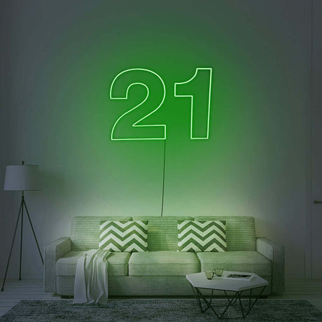 21 Neon Sign | NEON SIGNO® Custom Neon Signs