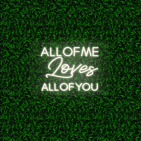 All Of Me Loves All Of You | NEON SIGNO® Custom Neon Signs