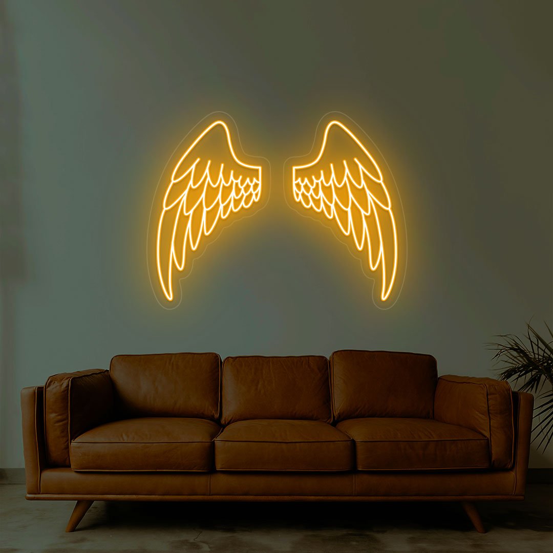 Angel Wings Neon Sign | NEON SIGNO® Custom Neon Signs