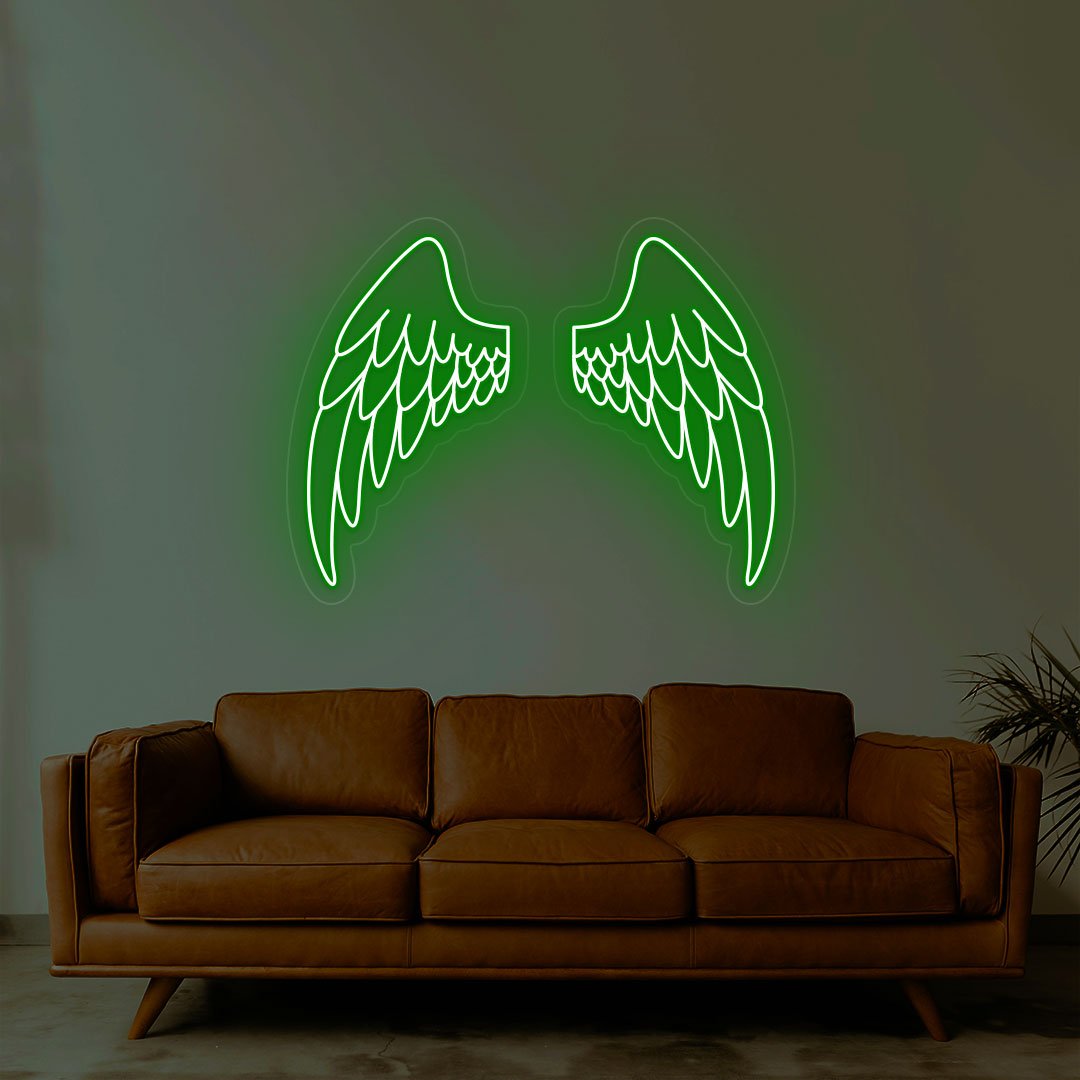 Angel Wings Neon Sign | NEON SIGNO® Custom Neon Signs