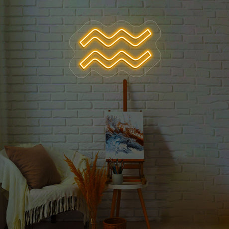 Aquarius Zodiac Neon Sign | NEON SIGNO® Custom Neon Signs