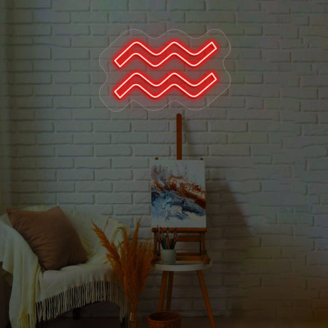 Aquarius Zodiac Neon Sign | NEON SIGNO® Custom Neon Signs