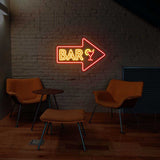 Bar Arrow Neon Sign | NEON SIGNO® Custom Neon Signs