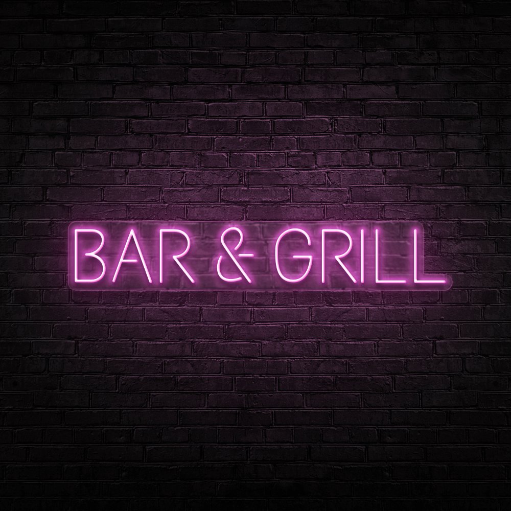 Bar & Grill Neon Sign | NEON SIGNO® Custom Neon Signs