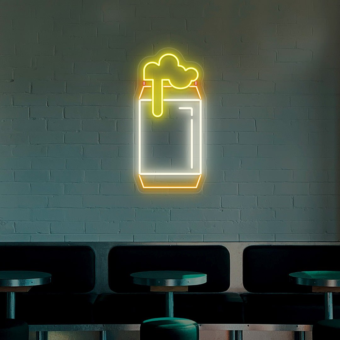 Beer Can Neon Sign - Multicolor | NEON SIGNO® Custom Neon Signs
