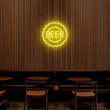 Beer Cap Neon Sign | NEON SIGNO® Custom Neon Signs