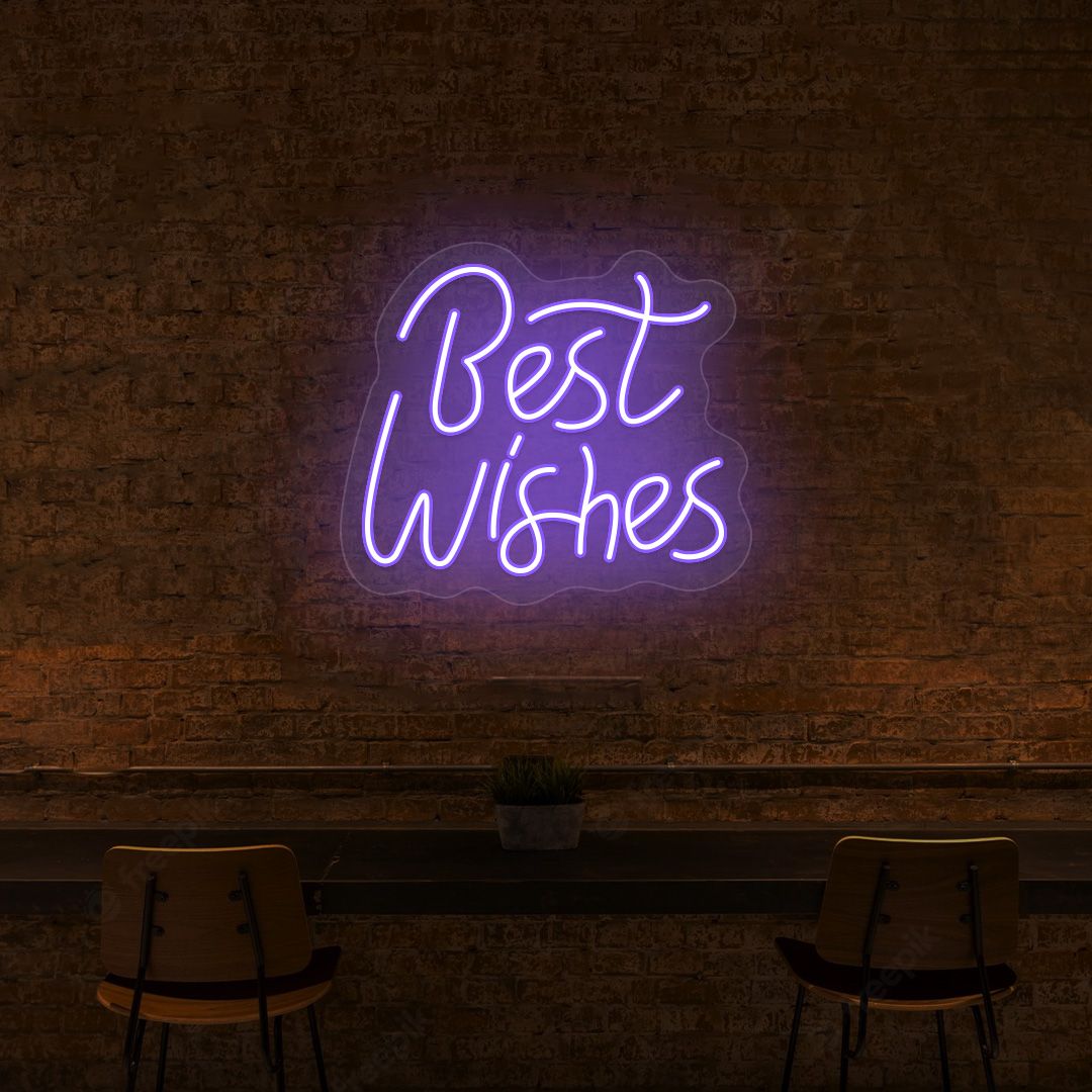 Best Wishes Neon Sign | NEON SIGNO® Custom Neon Signs