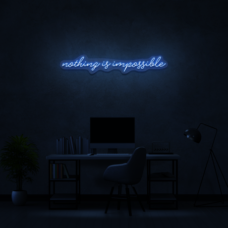 Nothing Is Impossible Neon Sign | NEON SIGNO® Custom Neon Signs