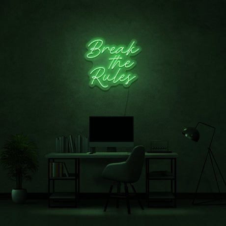 Break The Rules Neon Sign | NEON SIGNO® Custom Neon Signs