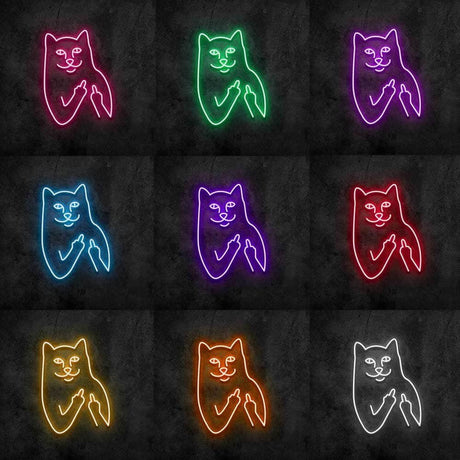 Cat Birdie Neon Sign | NEON SIGNO® Custom Neon Signs