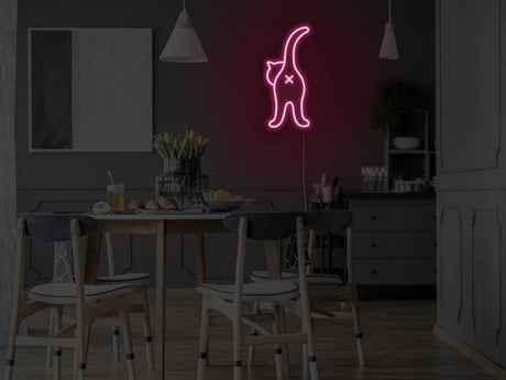 Cat Butt for Cat Lovers Neon Sign | NEON SIGNO® Custom Neon Signs