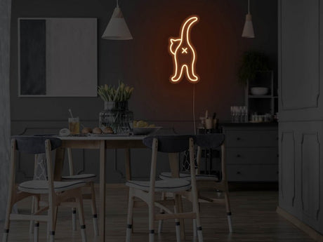 Cat Butt for Cat Lovers Neon Sign | NEON SIGNO® Custom Neon Signs