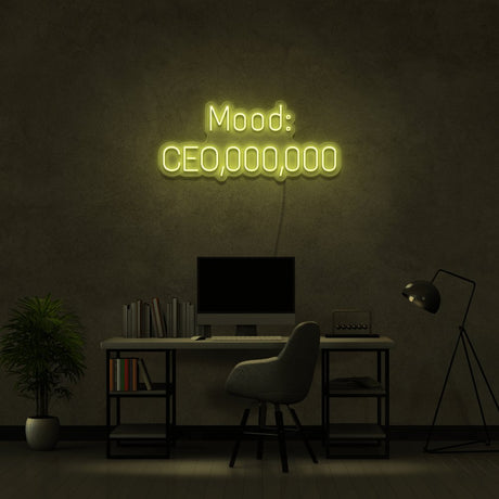 Mood CEO,OOO,OOO Neon Sign | NEON SIGNO® Custom Neon Signs