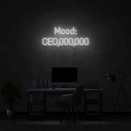 Mood CEO,OOO,OOO Neon Sign | NEON SIGNO® Custom Neon Signs