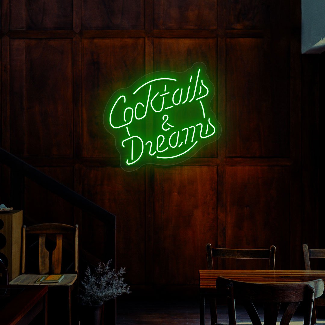 Cocktails And Dreams Neon Sign | NEON SIGNO® Custom Neon Signs