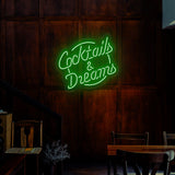 Cocktails And Dreams Neon Sign | NEON SIGNO® Custom Neon Signs