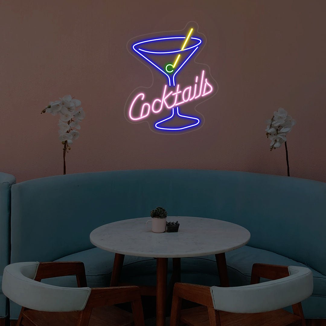 Cocktails Neon Sign | NEON SIGNO® Custom Neon Signs