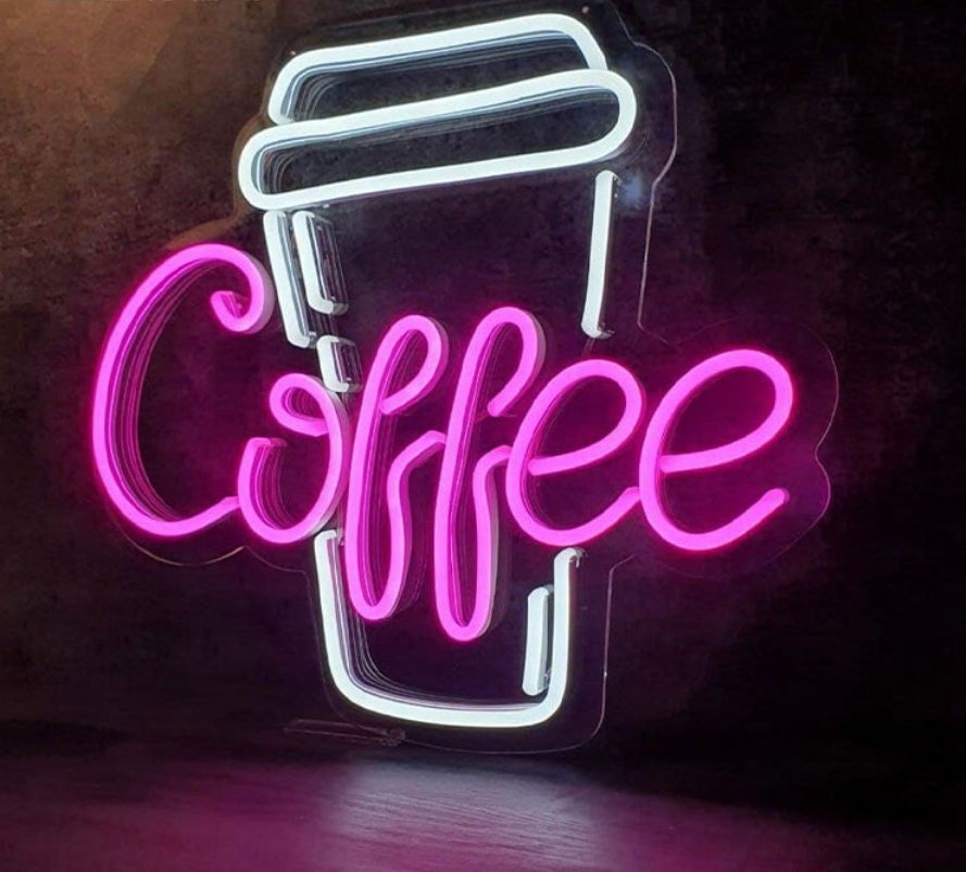 Coffee Cup Neon Sign | NEON SIGNO® Custom Neon Signs