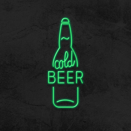 Cold Beer Neon Sign | NEON SIGNO® Custom Neon Signs