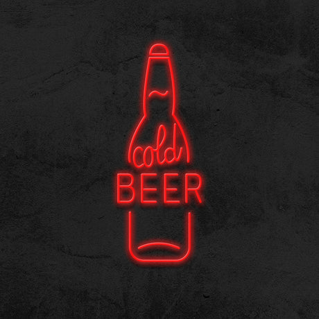 Cold Beer Neon Sign | NEON SIGNO® Custom Neon Signs