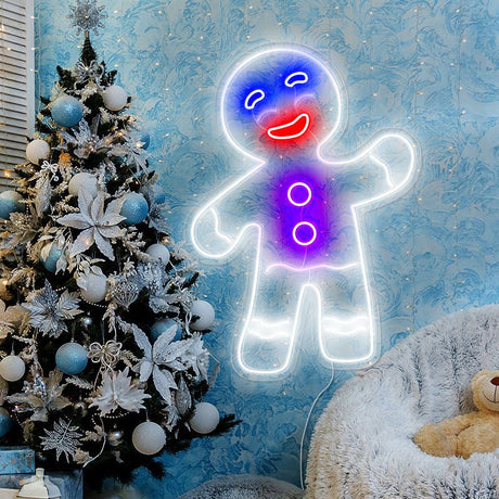 Cool Gingerbread Man Neon light | NEON SIGNO® Custom Neon Signs