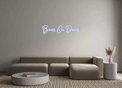 Custom Neon: Benos On Davos | NEON SIGNO® Custom Neon Signs