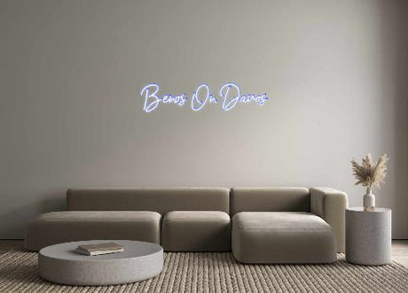 Custom Neon: Benos On Davos | NEON SIGNO® Custom Neon Signs
