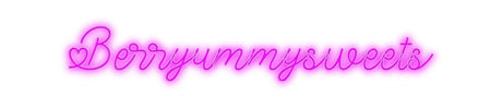 Custom Neon: Berryummysweets | NEON SIGNO® Custom Neon Signs