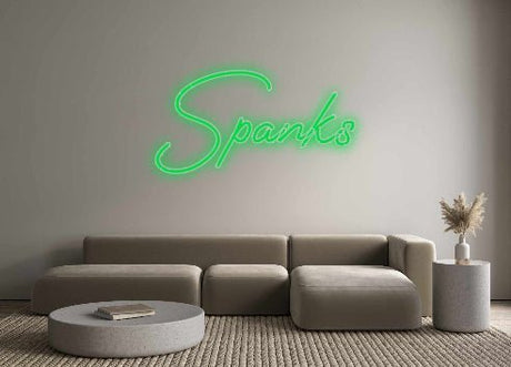Custom Neon: Spanks | NEON SIGNO® Custom Neon Signs