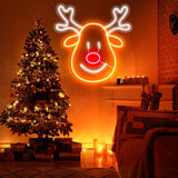 Cute Reindeer Neon Lights | NEON SIGNO® Custom Neon Signs