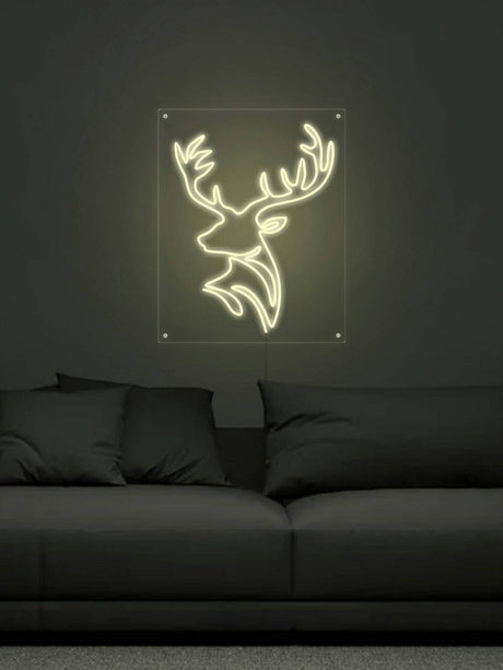 Deer Head Neon Sign | NEON SIGNO® Custom Neon Signs