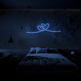 Double Heart Neon Sign | NEON SIGNO® Custom Neon Signs