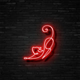 Downward Facing Cat Neon Sign | NEON SIGNO® Custom Neon Signs