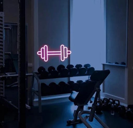 Dumbbell Neon Sign | NEON SIGNO® Custom Neon Signs