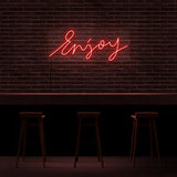 Enjoy Neon Sign | NEON SIGNO® Custom Neon Signs