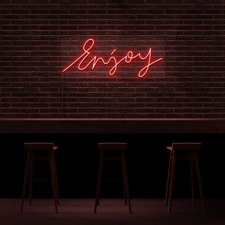 Enjoy Neon Sign | NEON SIGNO® Custom Neon Signs