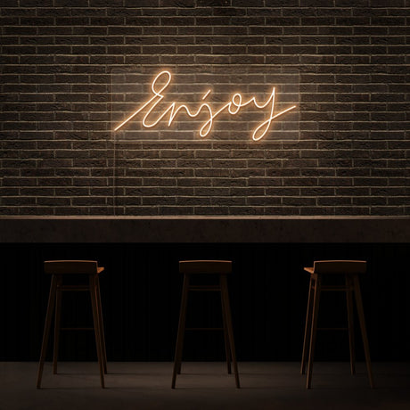 Enjoy Neon Sign | NEON SIGNO® Custom Neon Signs