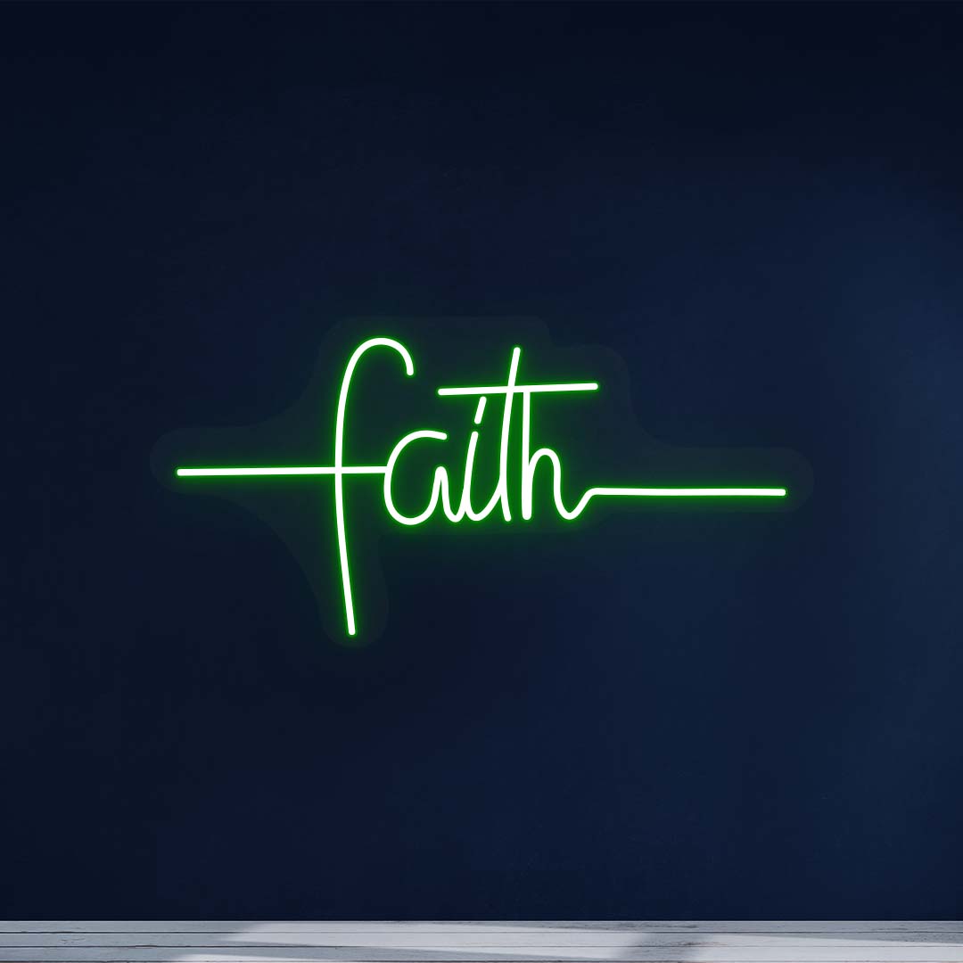 Faith Neon Sign | NEON SIGNO® Custom Neon Signs