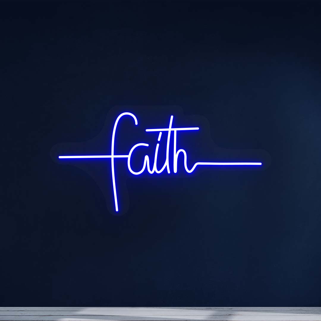 Faith Neon Sign | NEON SIGNO® Custom Neon Signs