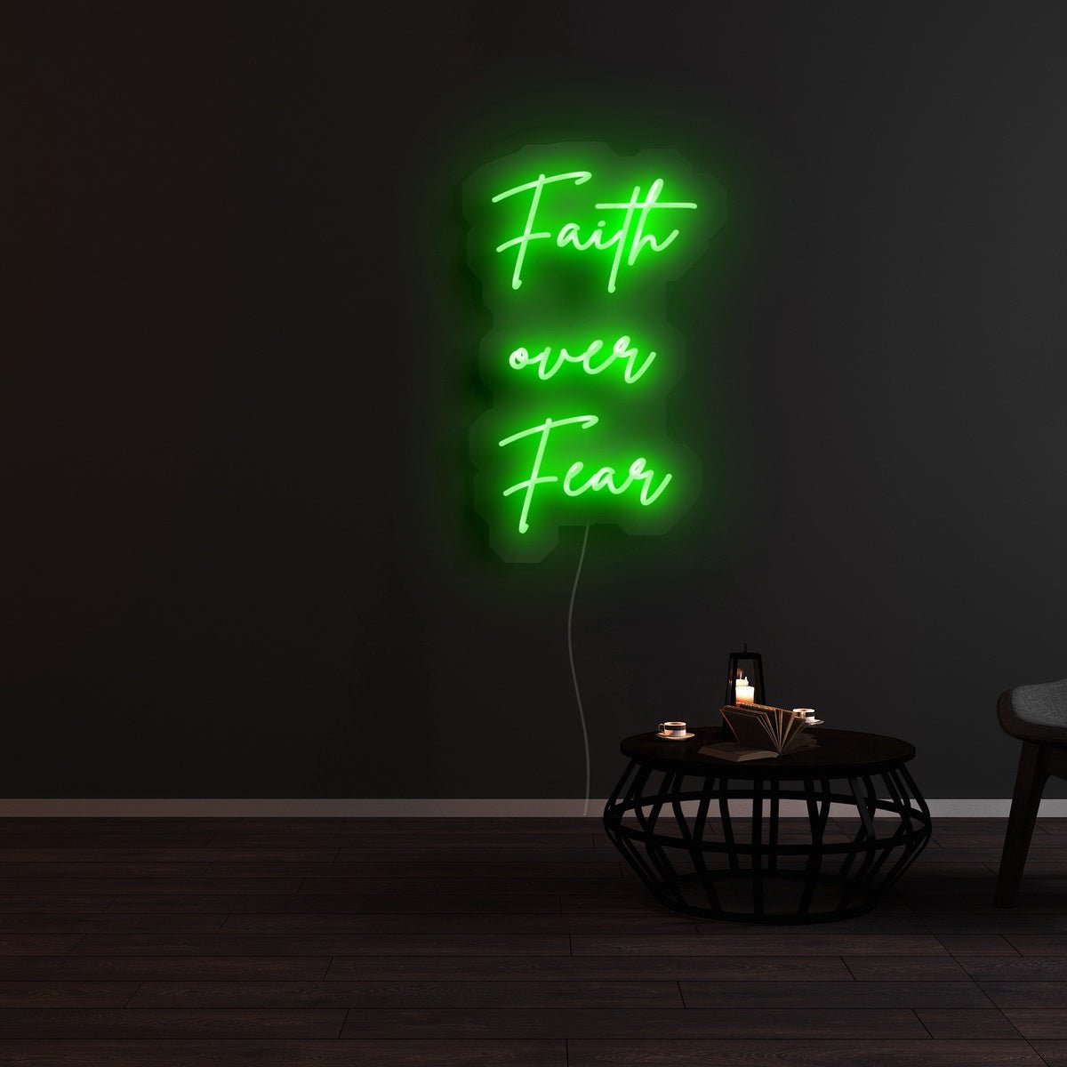 Faith Over Fear Neon Sign | NEON SIGNO® Custom Neon Signs