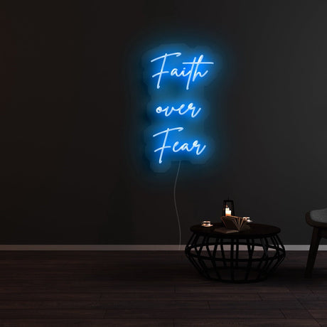 Faith Over Fear Neon Sign | NEON SIGNO® Custom Neon Signs