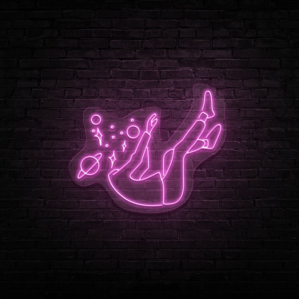 Falling Into Space Neon Sign | NEON SIGNO® Custom Neon Signs