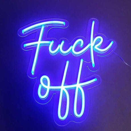 Fck Off 1 Neon Sign | NEON SIGNO® Custom Neon Signs