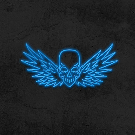 Flying Skull Neon Sign | NEON SIGNO® Custom Neon Signs