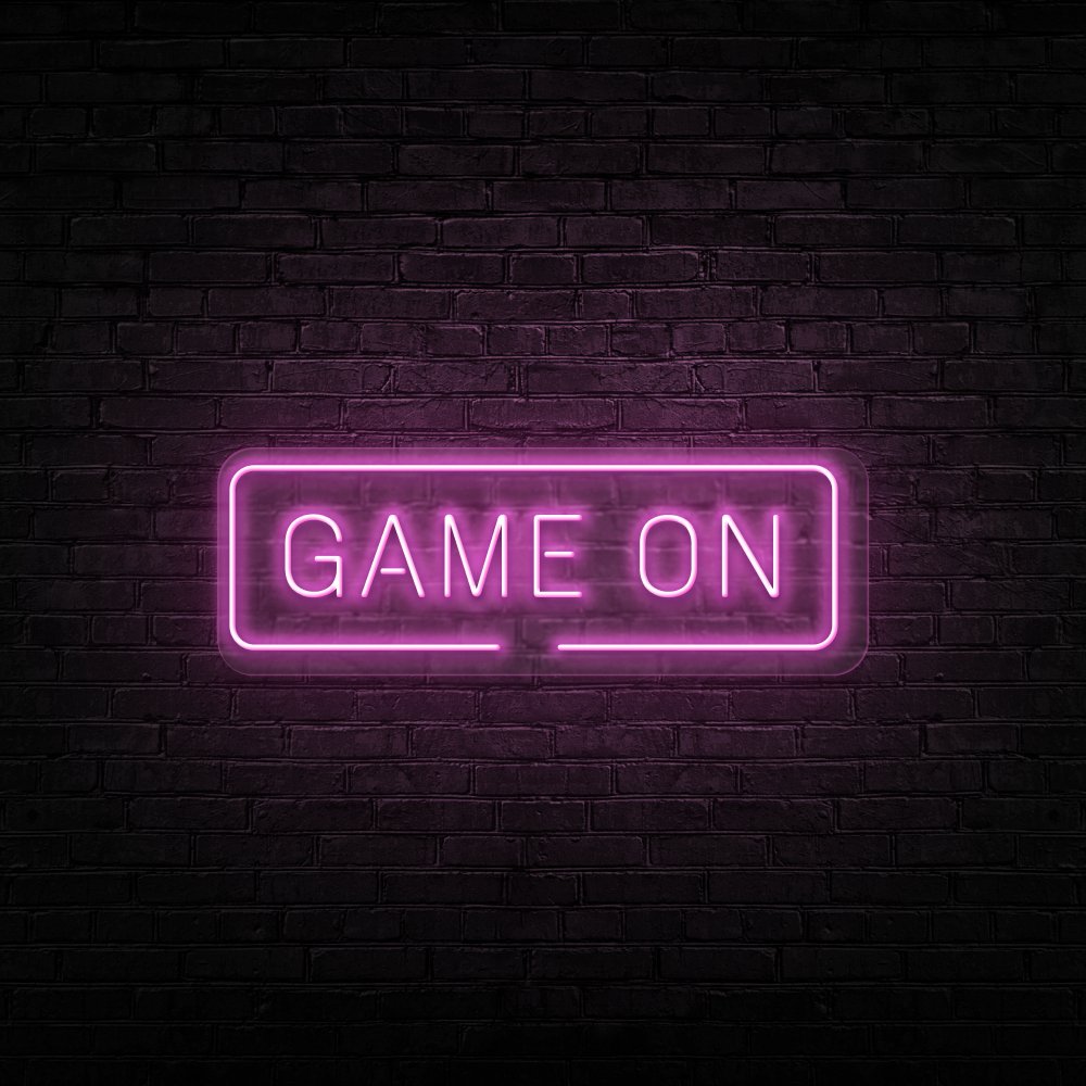 Game On Neon Sign | NEON SIGNO® Custom Neon Signs