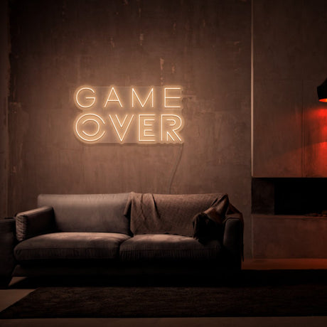 Game Over Neon Sign | NEON SIGNO® Custom Neon Signs