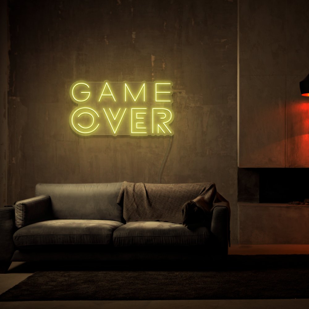 Game Over Neon Sign | NEON SIGNO® Custom Neon Signs