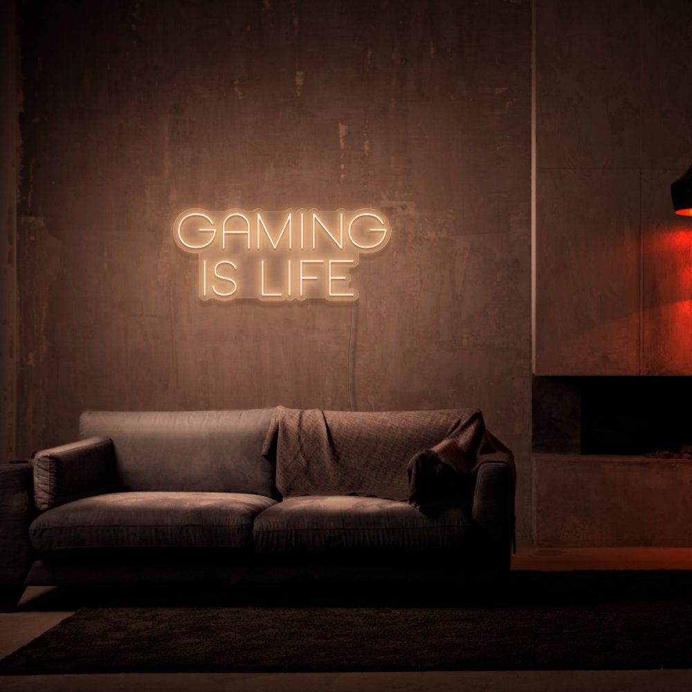 Gaming Is Life Neon Sign | NEON SIGNO® Custom Neon Signs